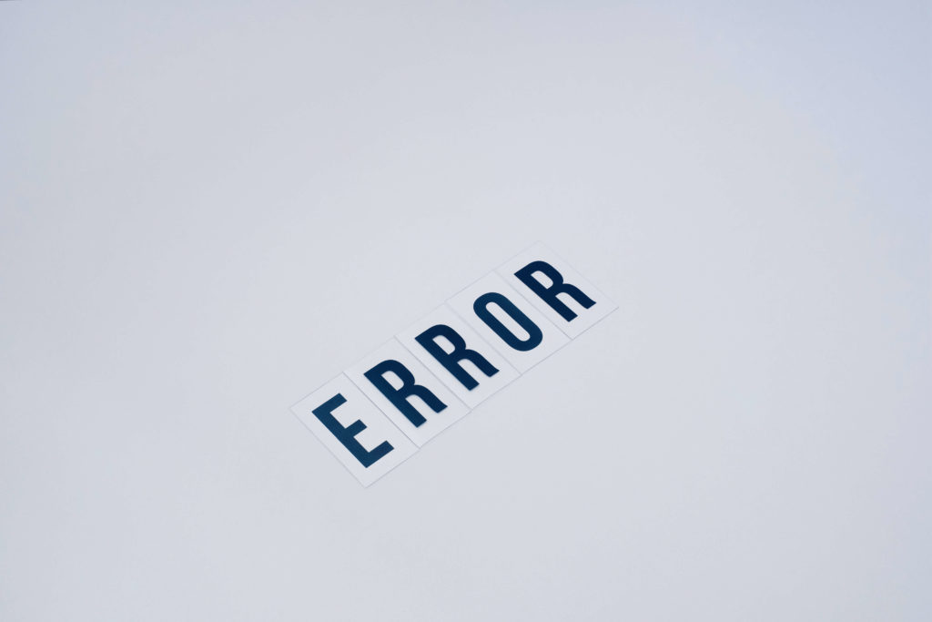 error message